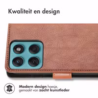 imoshion Luxe Bookcase Motorola Edge 60 Fusion - Bruin