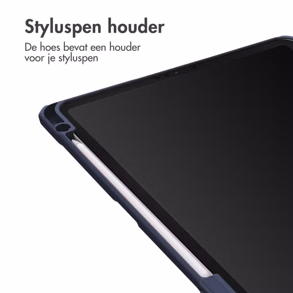 imoshion Trifold Hardcase Bookcase Apple iPad 9 (2021) 10.2 inch / iPad 8 (2020) 10.2 inch / iPad 7 (2019) 10.2 inch - Donkerblauw
