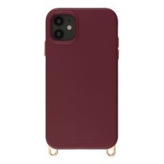 Selencia Rivièra MagSafe Backcover met afneembare haakjes Apple iPhone 11 - Bold Burgundy