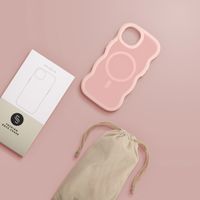 Selencia Wavy Backcover met MagSafe Apple iPhone 14 / 13 - Soft Pink