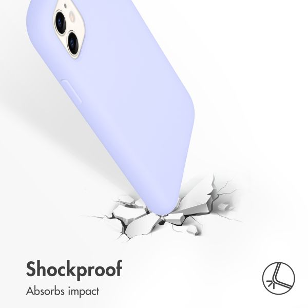 Accezz Liquid Silicone Back Cover Apple iPhone 11 - Purple