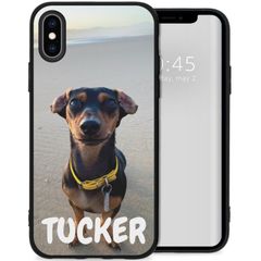 Ontwerp je eigen Apple iPhone Xs / X gel hoesje - Zwart