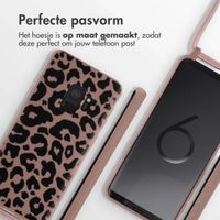 imoshion Siliconen design hoesje met koord Samsung Galaxy S9 - Animal Pink