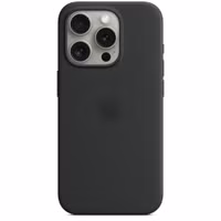 Apple Silicone Backcover MagSafe Apple iPhone 15 Pro - Black