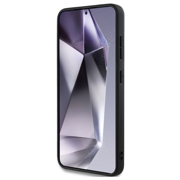 Guess 4G Metal Logo Saffiano Backcover Samsung Galaxy S25 - Roze