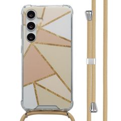 imoshion Design hoesje met koord Samsung Galaxy S24 - Beige Graphic