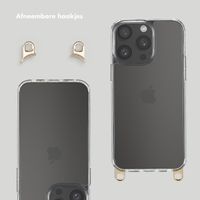 Selencia Backcover met afneembare haakjes Apple iPhone 15 Pro Max - Transparant