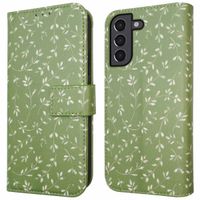 imoshion Design Bookcase Samsung Galaxy S21 - Green Flowers