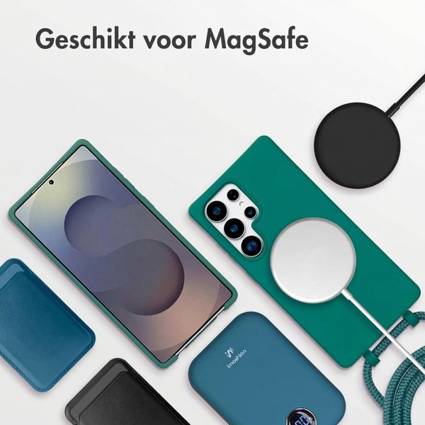 imoshion Color Backcover met afneembaar koord met MagSafe Samsung Galaxy S25 Ultra - Donkergroen