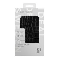 iDeal of Sweden Magnet Wallet+ Bookcase Apple iPhone 18 Pro / 17 Pro - Black Croco