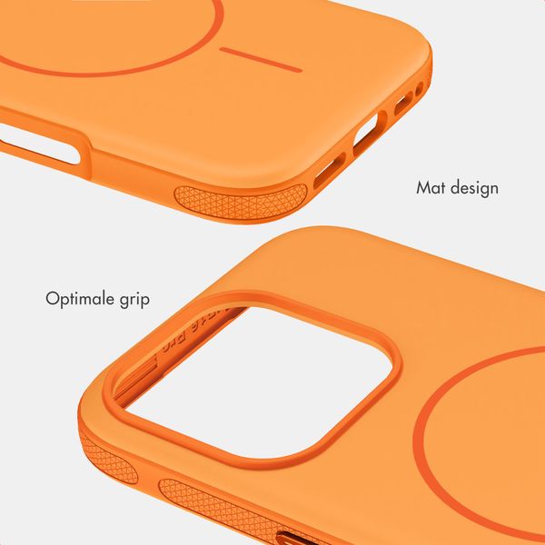 imoshion Color Backcover met Thin MagSafe Ring Apple iPhone 16 Pro - Oranje