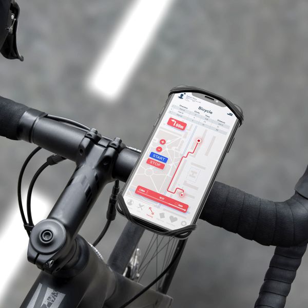 Fixed Bikee 2 - Telefoonhouder fiets - 360 graden draaibaar - Universeel - Zwart
