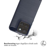 imoshion Brushed Backcover Motorola Moto G77 - Donkerblauw