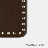 Selencia Studs Backcover met MagSafe Apple iPhone 15 Pro - Cacao Crush