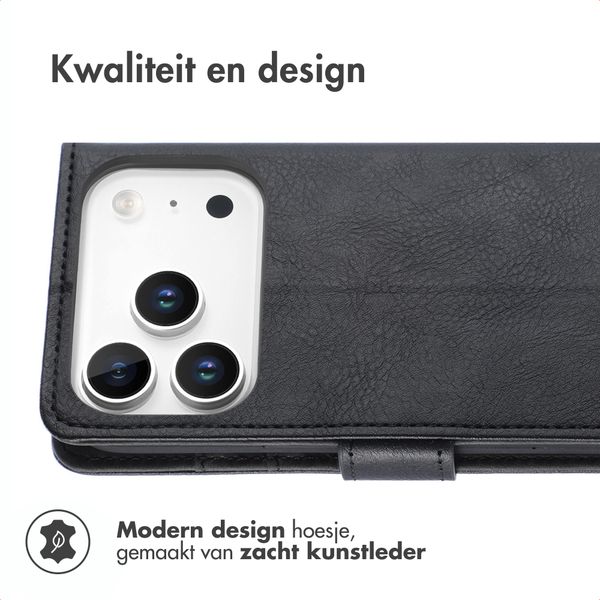 imoshion Luxe Bookcase Apple iPhone 18 Pro Max / 17 Pro Max - Zwart