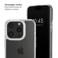 Selencia Backcover met afneembare haakjes iPhone 15 Pro - Transparant