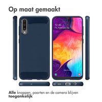 imoshion Brushed Backcover Samsung Galaxy A50 / A30s - Donkerblauw