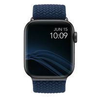 Uniq Aspen Braided bandje Apple Watch Series 1 t/m 10 / SE / Ultra (2) (44/45/46/49 mm) - Oxford Blue