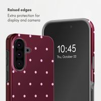 Selencia Vivid Back Cover Samsung Galaxy A37 (5G) - Happy Dots Burgundy