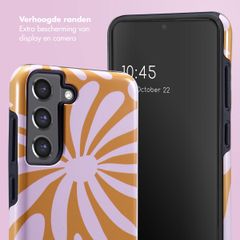 Selencia Vivid Backcover Samsung Galaxy S21 FE - Modern Bloom Pink