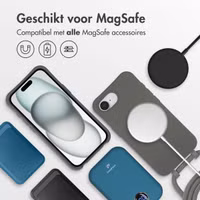 imoshion Color Backcover met afneembaar koord MagSafe Apple iPhone 16e - Black Coffee