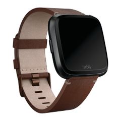 Fitbit Leather band Fitbit Versa / Versa 2 / Versa Lite - Maat L - Cognac
