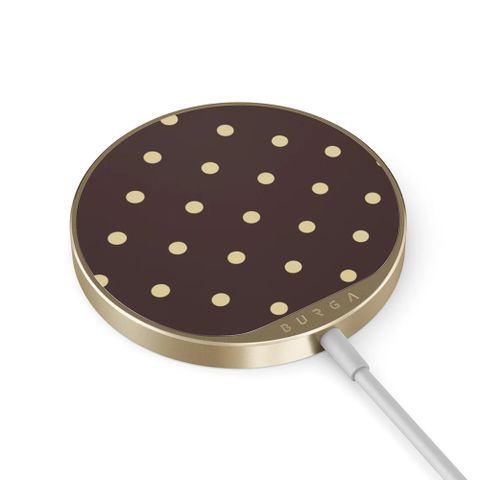 Burga Draadloze Magnetische Oplader - MagSafe en Qi2 - Sorry Busy / Gold