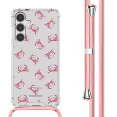 imoshion Design hoesje met koord Samsung Galaxy S24 - Crab Watercolor