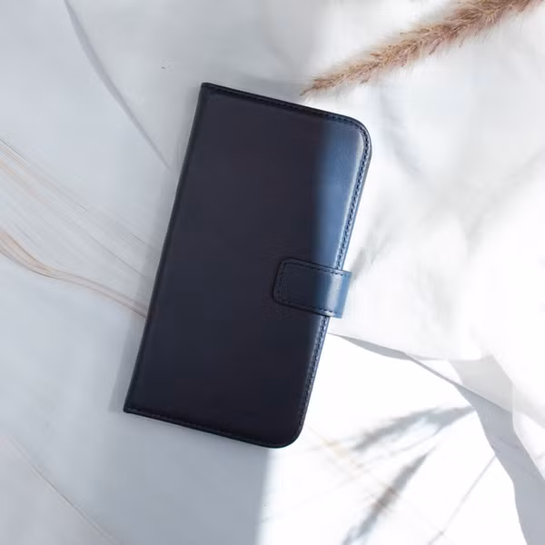 Selencia Echt Leren Bookcase Samsung Galaxy S10 - Blauw