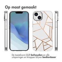 imoshion Design hoesje iPhone 14 - Grafisch Koper / Wit