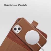 Selencia Olyn Uitneembare Bookcase met MagSafe Apple iPhone 14 / 13 - Bruin
