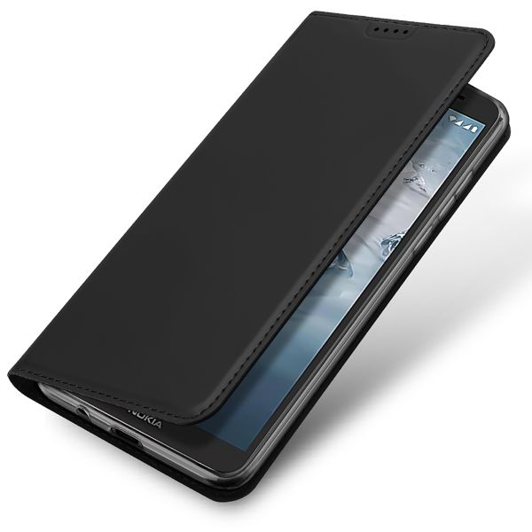 Dux Ducis Slim Softcase Bookcase Nokia C2 2nd Edition - Zwart