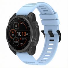 imoshion QuickFit® Stripe Siliconenbandje  - Garmin 22 mm aansluiting - Lichtblauw
