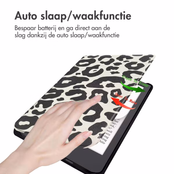 imoshion Design Slim Hard Case Bookcase Pocketbook Verse Lite - Leopard