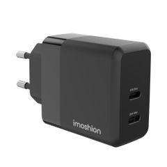 imoshion Wall Charger - Oplader - 2x USB-C - Power Delivery - 40W - Zwart