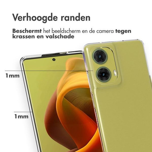Accezz Clear Backcover Motorola Moto G85 - Transparant
