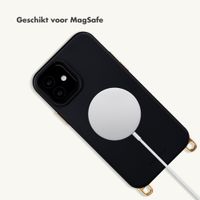 Selencia Rivièra MagSafe Backcover met afneembare haakjes iPhone 12 / 12 Pro - Velvet Black