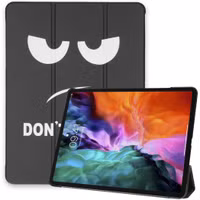 imoshion Design Trifold Bookcase Apple iPad Pro 12.9 (2020) / iPad Pro 12.9 (2018) - Don't touch