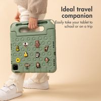 imoshion Kidsproof Tablet Case with Detachable Dolls Apple iPad 11 (2025) 11 inch A16 / iPad 10 (2022) 10.9 inch - Olive Green