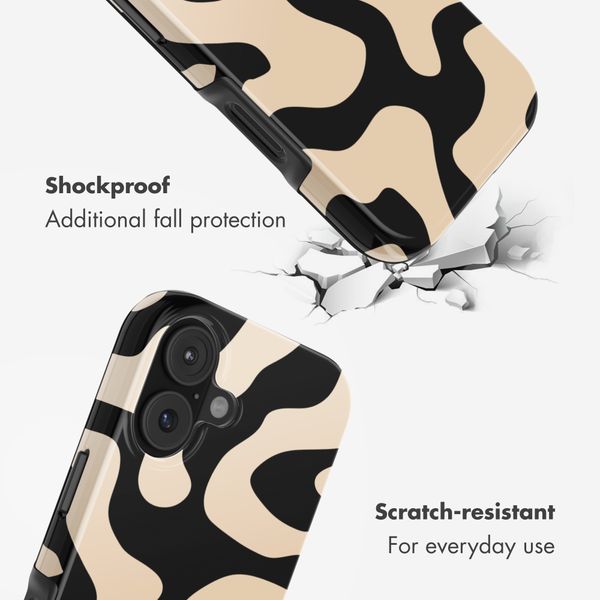 Selencia Vivid Back Cover Apple iPhone 17 - Art Wave Black
