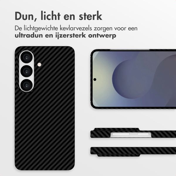 Accezz MagSafe Kevlar® Backcover Samsung Galaxy S26 - Zwart