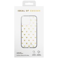 iDeal of Sweden Clear Case iPhone 14 Pro Max - Golden Hearts