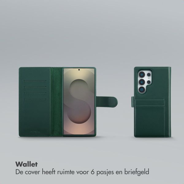 Selencia Olyn Uitneembare Bookcase met MagSafe Samsung Galaxy S25 Ultra - Groen