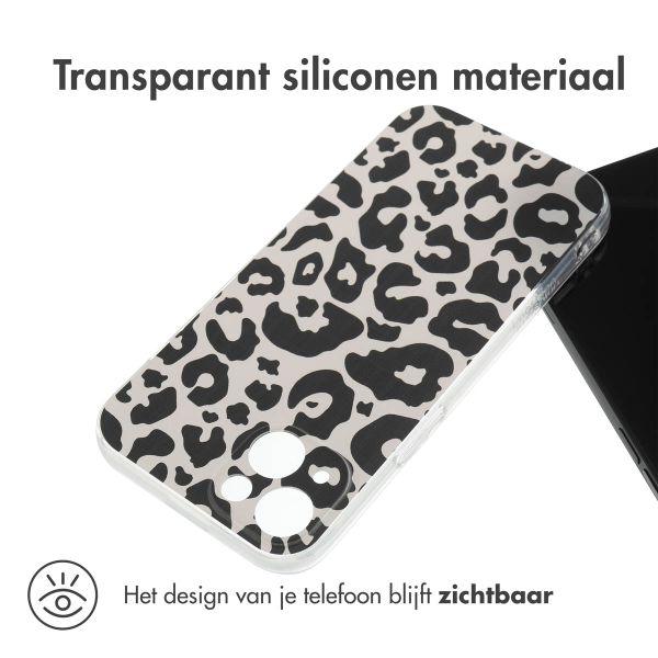 imoshion Design hoesje Apple iPhone 13 - Leopard Transparent
