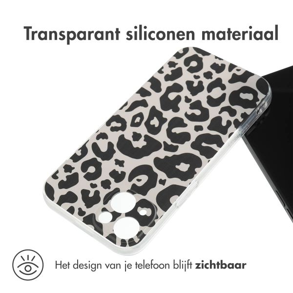 imoshion Design hoesje iPhone 13 - Leopard Transparent