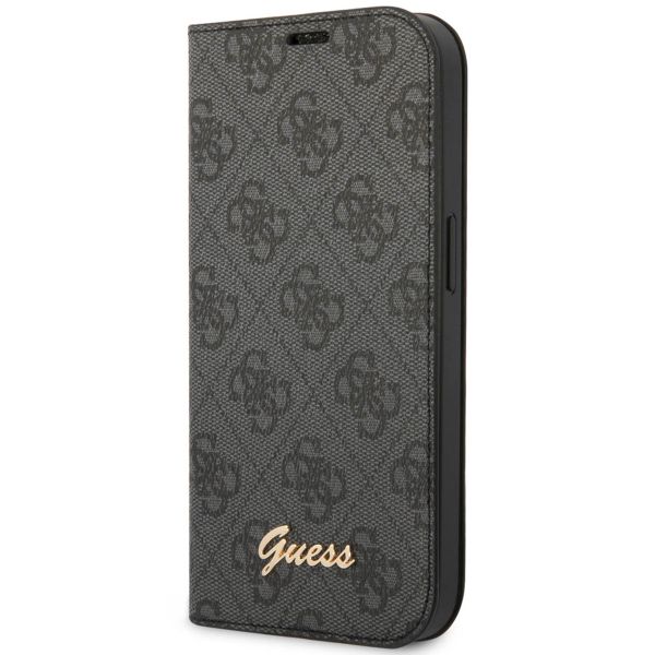 Guess 4G Logo Bookcase Apple iPhone 14 Pro - Zwart