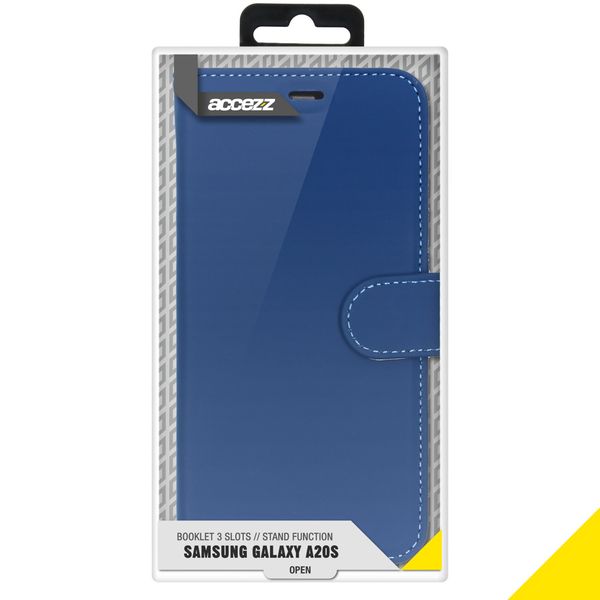 Accezz Wallet Softcase Bookcase Samsung Galaxy A20s - Donkerblauw