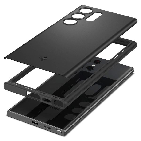 Spigen Thin Fit Backcover Samsung Galaxy S23 Ultra - Zwart