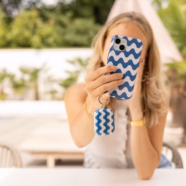 Selencia Vivid Case Apple AirPods Pro 2 - Wave Vibes Classic Blue