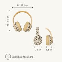 imoshion Special Edition - Draadloze Kinderkoptelefoon met Panterprint LED Light - Decibelbegrenzer - Met AUX kabel - Leopard